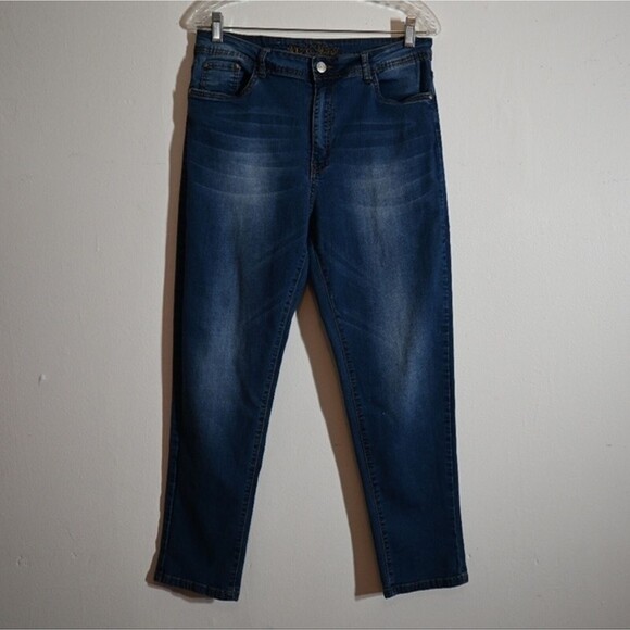 Puzzle Jeans Blue Skinny Denim Jeans Size 14 - Picture 1 of 11
